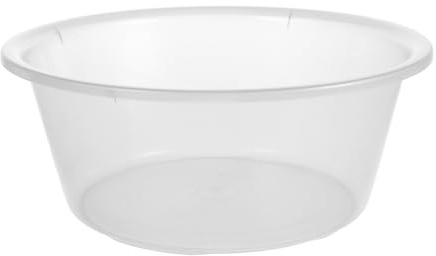 LALADEFIEE Bassin de Lavage Portable Transparent Compact et Stable Bac Multi-usages pour Salle de Bain Cuisine et Camping Moyenne Design Léger et Facile à Ranger