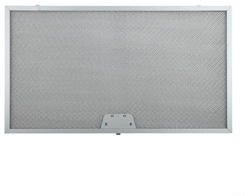 Filtri antigrasso in metallo per cappe, confezione da 2, argento, 506 x 300 x 9 mm, 5 strati alluminati per una deposizione efficace del grasso e circolazione dell'aria