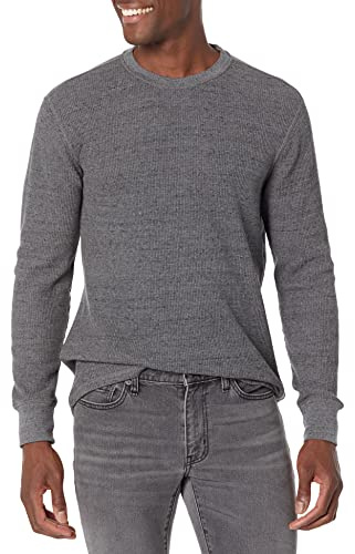 Amazon Essentials Camicia a Nido D’Ape a Maniche Lunghe Regular Fit Uomo, Carbone, XL