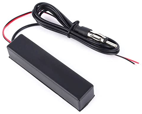 Car Hidden Antenna, 12V Hot Car Motorcycle Stereo Radio Electronic Hidden Antenna FM AM Amplified AP Compatible with Custom Vehicles, Carts, Boats, Motorcycles