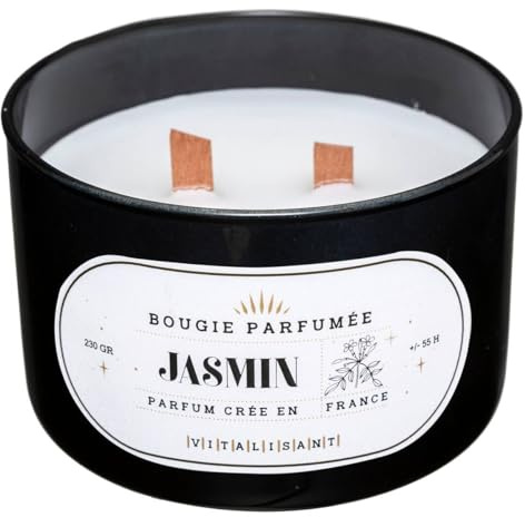 Atmosphera - Duftkerze Snow - Jasmin - 470 g - Schwarz