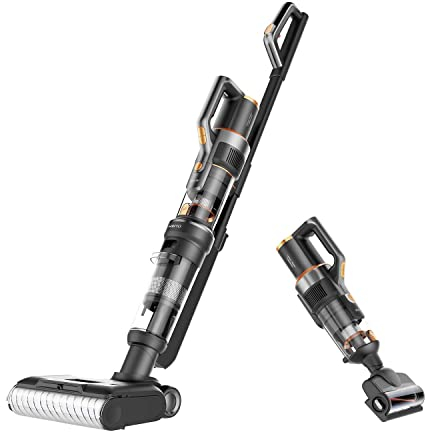 JIMMY HW10 Lavapavimenti Aspirapolvere 3 in 1 Senza Filo Cordless Multisuperficie, 400W, Assistente Vocale, Batteria rimovibile con 80 minuti di autonomia, Display a LED e Autopulizia