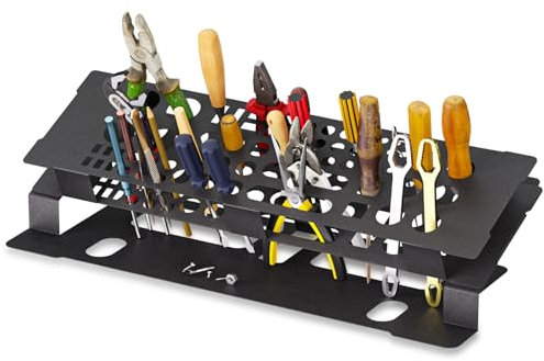 Mordx Screwdriver Storage Rack for Desktop, Screwdriver Organizer Holder，RC Tools Kit Organizers，Carbon Metal Tool Holder，Mini Tool Kit Organizers