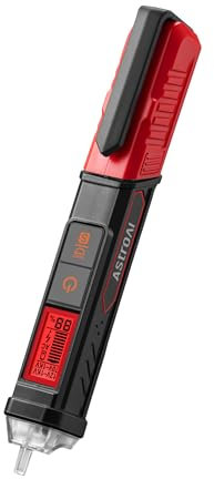 AstroAI VTS1000H Spannungsprüfer mit Schraubendreher, Berührungslos Stromprüfer AC 12V/70V-1000V, Großes LCD-Display, Akustische und visuelle Alarme