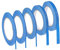 JJUNW 5 roll Blau Fine Line Tape, 3/5/10/12 mm x 50 m Zierstreifenband Masking Tape Band, Malerkrepp Selbstklebendes 4 Breiten Kreppband mit feiner Linie für Auto Schule Büro Heimwerkerprojekte