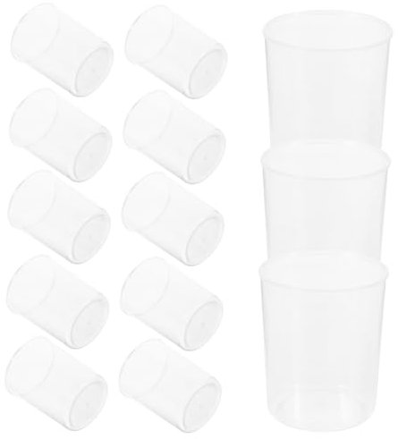 MAGICLULU 30Pcs Clear Graduated Measuring Beakers Food Grade Transparent Laboratory Cups for Accurate Pouring Experiments and Kitchen Use