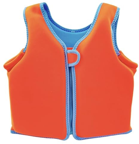 Chaleco de Kayak para Niños Seguridad Infantil con Cremallera Frontal Chaleco de Flotación en Neopreno para Aprender a Nadar Piscina Playa Verano