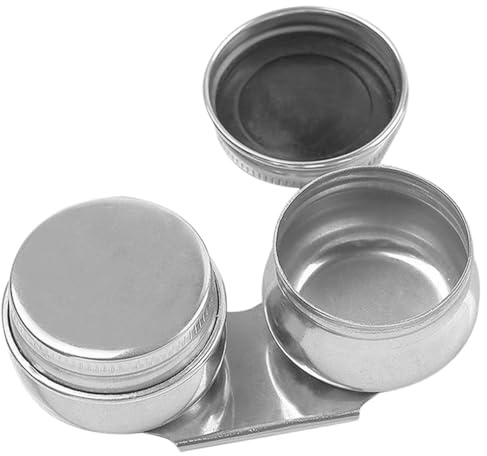 HOMOBABE Tazza Coperchio e Inossidabile per Acciaio Doppia in con Pittura Contenitore Multifunzione Pigmenti e Trementina