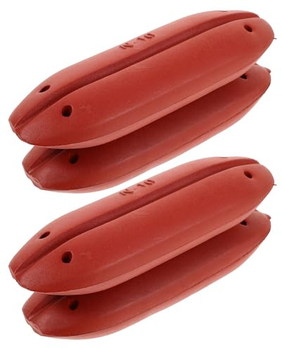 Uonlytech Lot de 4 Flotteurs de Bouée Ovales en Écume Résistants aux Intempéries Haute Visibilité pour Filets de Pêche et Bouée d'ancrage Kayak