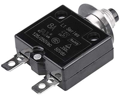 KIMISS Disjoncteur Thermique de Commutateur Manuel de Remise sur le Protecteur de Surcharge Actuel(8A)
