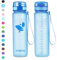AORIN Sports Water Bottle - 350ml-Tritan Gym Bottle BPA-Free & Drinking Bottles, Leakproof，One Click Flip Lid/Kids,Adults,Gym,Outdoor Sport