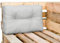 Royal Schneider Rückenkissen Palettenkissen Set Palettensofa Palettenpolster - 1x Rückenkissen (60x40cm), Farbe - Hellgrau
