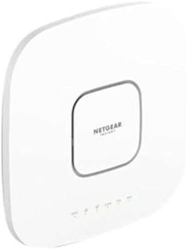 NETGEAR Punto de Acceso inalámbrico (WAX638E), Punto de Acceso WiFi 6E con Ethernet, PoE AXE7800 de Doble Banda, 4 años de gestión remota Insight incluida, Alimentado o Adaptador de CA (no Incluido)
