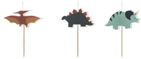 Födelsedagsljus dinosaurie | 3 cm – 3 st.