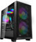 PCCOOLER CPS C3D310 M-ATX PC-Gehäuse mit Glasfenster, 2X 120mm ARGB-Lüfter, unterstützt 240/280mm Wasserkühlung, Staubfilter, SPCC-Stahl Schwarz