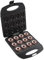 HarBin-Star Donut Maker, 1200 W, mini machine à donuts, pour 12 donuts, revêtement anti-adhésif, noir, 23,5 x 23 x 10 cm