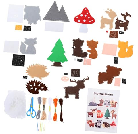 ORFOFE 1 Satz filzspielzeug selber machen lustige DIY-Bastel- und Nähsets für Kinder Nähzeug für Kinder basteln für kinder bastelmaterial für kinder Bastel-Nähzubehör DIY Bastelwerkzeuge