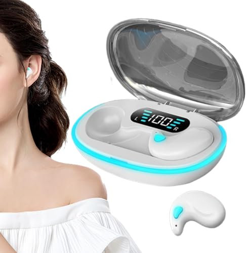 Auriculares intrauditivos inalámbricos Genérico - Auriculares recargables para dormir, Smartphones, tabletas y portátiles, auriculares con cancelación de ruido