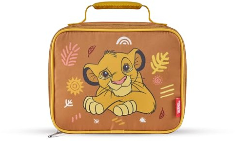 Thermos Disney The Lion King Kids Insulated Lunch Bag – BPA Free Thermal Lunch Box for School Packed Lunch, Leakproof, Wipe Clean, Durable Cool Bag with Padded Carry Handle for Boys & Girls