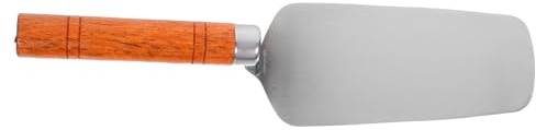 COHEALI Llana de Acero Inoxidable para Enlucir Cabezal Redondo Herramienta para Albañilería y Colocación de Azulejos Resistente y Ergonómica para Trabajos de Yeso y Cemento