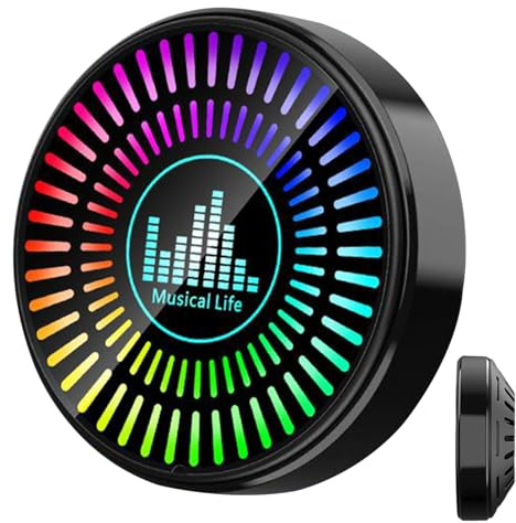 Diffuseur de parfum pour voiture - Outlet Lumière d'aromathérapie | Lampe de captage sonore Design parfum de voiture-pour femmes hommes automobile hôtel chambre maison