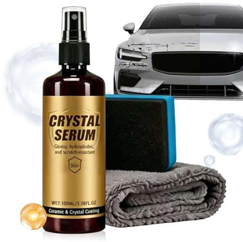 Bilkeramisk lackförsegling, 100 ml anti- spray | lackförseglingsset inklusive och polerduk | för underhåll i verkstad och garage lämplig för SUV lastbil och