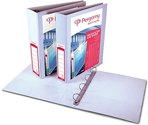 Pergamy 900324 presentationsringbok 2 fickor 4-ringar A4 8,5 cm vit