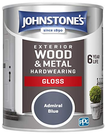 Johnstone's Exterior Hardwearing Gloss Paint - Admiral Blue 750ml