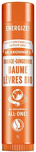 Stick à Lèvres Bio Orange Gingembre Dr Bronner's 4 gr