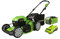 Greenworks 40V Akku Rasenmäher GD40LM46HPK4, Schnitt 46 cm, Bürstenloser Motor, 55L Grassack, 7 verstellbare Höhen, mit 1 Akku 4 Ah und 1 Ladegerät