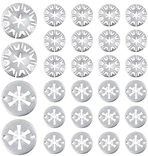 Juego de 40 discos de sujeción de 30 mm Starlock, arandelas de seguridad de acero inoxidable, protección contra el calor, arandelas de sujeción, arandelas térmicas, clips de fijación para diferentes