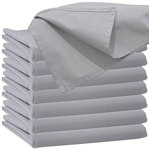 Glatte Bettlaken ohne Gummizug 70 x 140 cm Grau Uni Baumwolle Haustuch Einfache Klassische Hotel Bettücher ohne Spanngummi Kinderbett Laken Leintuch Haushaltstuch