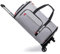 Kleidersack mit Rollen, Vessgra Reisetasche mit Rollen, Umwandelbare Kleider Duffel Tasche mit Schuhfach, Rollender Duffel Bag mit abnehmbarem Trolley System (Grau)