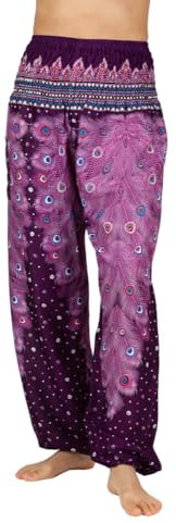 paigh stylische & komfortable Haremshose Damen mit Taschen – perfekt für Yoga, Festivals, Joggen und als Sommer-Mode - Handgefertigt in Thailand