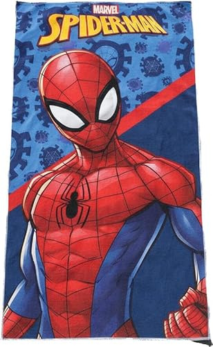 ILS I LOVE SHOPPING Telo Mare Asciugamano da spiaggia e piscina in microfibra CM. 140X70 asciugatura rapida, ultra morbido (per SPIDERMAN Bimbo)