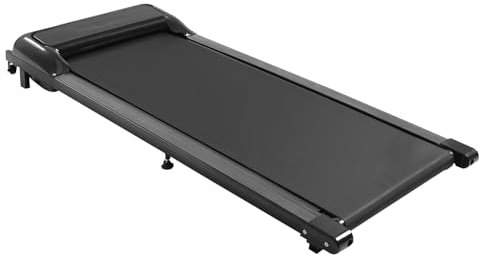 Vikbar löpband/löpband/löpband för hemmaträning, elektriskt löpband med 2,25 hk motor, 1–6 km/h hastighet, LED-skärm, svart