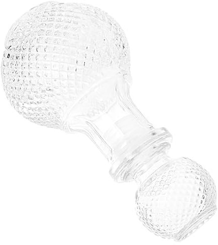 HEALLILY Distributeur de liqueur en verre transparent épais - Bouteille de whisky créative pour vin et spiritueux - Récipient à vin pour la maison, le bar et les événements