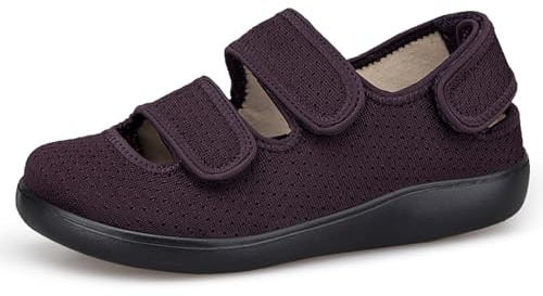 Hsyooes Zapatos Diabéticos Mujer Sandalias Extra Anchas Hombre | Ortopédicos,Pies Hinchados,Zapatillas de rehabilitación,Ajustables,Artritis Edema,Respirable