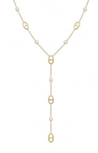 Générique Collier Y Femme Acier Inoxydable – Maille Marine Élégante – Sautoir Ajustable Minimaliste – Bijou Femme Tendance