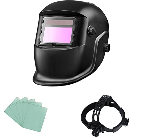 Casque de soudage, Masque de sécurité Yeux automatiques, Masque Solaire photoélectrique avec Protection UV pour travaux de Soudure