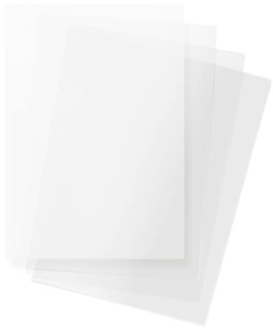 Netuno 40 x Weiß Transparentpapier DIN A4 210x 297 mm 100g Bastelpapier transparent bedruckbar für Einladungs-Karten Weihnachts-Karten Hochzeitskarten Einleger Laterne basteln Pergamentpapier A4
