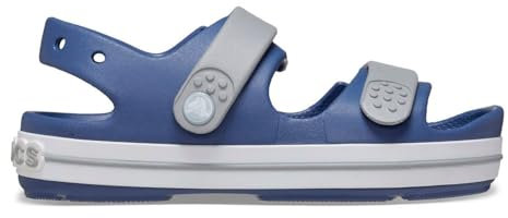 Crocs Unisex Kinder Crocband Cruiser Sandal T Sandalen, Bijou Blue/Light Grey, 25/26 EU