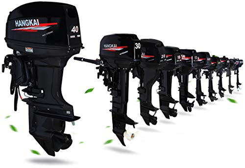 CELCUT - Motor fueraborda de 2/4 tiempos para barco de pesca, motor de gasolina para bote inflable, hélice, hélice, refrigeración por agua (2 tiempos 40 CV)