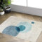 Tinyboy-hbq Rund Teppich Jugendzimmer Kurzflor Pflegeleicht,rutschfeste Rückseite,Moderne Jungen Lass, Passend für Wohnzimmer Schlafzimmer,Blau/Beige,80x120cm