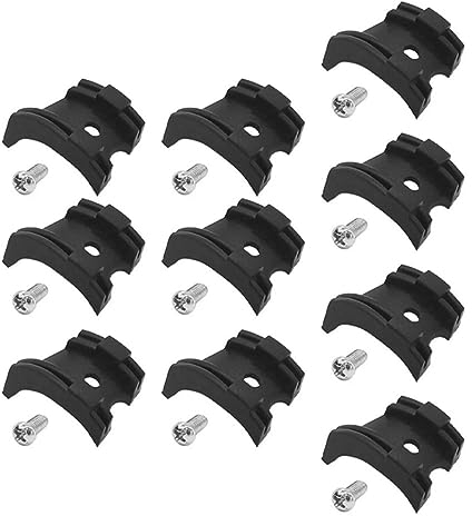 Generic Fahrrad-Kabelführung, reibungsfreies Tretlager, Schalthebel-Kabelhalter, Clip mit Schrauben, 10 Stück, für Sportzubehör