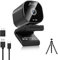 Nisheng Webcam 4K, telecamera di trasmissione per PC con 2 microfoni con cancellazione del rumore, webcam USB per notebook, copertura privacy integrata, fotocamera Plug & Play per zoom, computer,