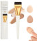docolor Pinceau Fond De Teint Plat Avec 2 Eponge Maquillage, Pinceaux Maquillages, Pinceau Masque Visage, Pour Fond De Teint, Bb Creme Et Creme Solaire