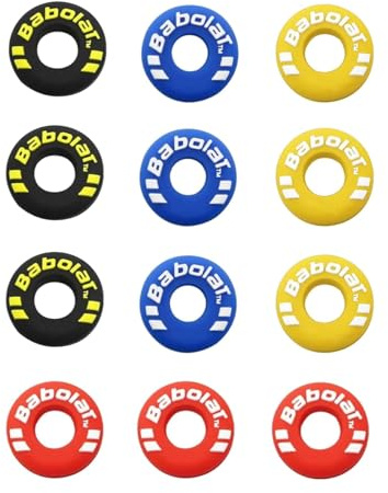 XMTStartrading 12Pcs Soft Lightweight Tennis Racket Vibration Dampeners Flexible Tennis Racquet Shock Absorber for Sports Players