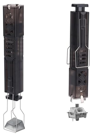 Penitue 2-in-1 Switch Puller Mechanical Keyboard, 304 Stainless Steel Keycap Switch Puller with 4-Claw Grip & One-Press Eject Design Key Cap Remover Tool for Gaming Keyboard