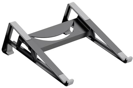 BELOWSYALER Moderno soporte para portátil de doble función, configuración vertical lateral, ergonómica, de silicona ABS para escritorio lateral